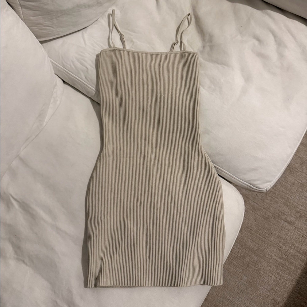 Aritzia Babaton ribbed mini dress